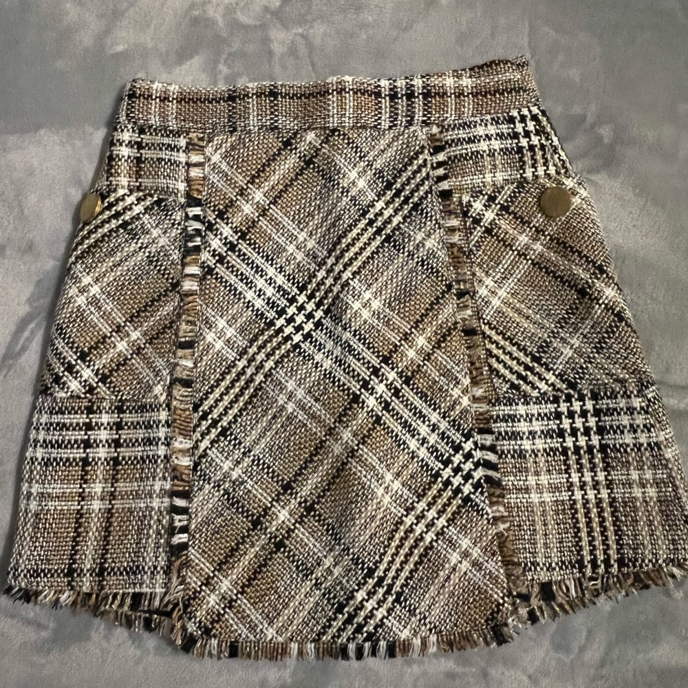 Goodnight Macaroon Tweed Mini Skirt